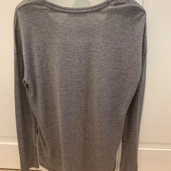 Vince Ladies Long Sleeve cross front top, Grey XS - Picture 5 of 5